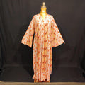 L/XL Zahia Printed Cotton Dress 57" Long Jalabiya TN 107