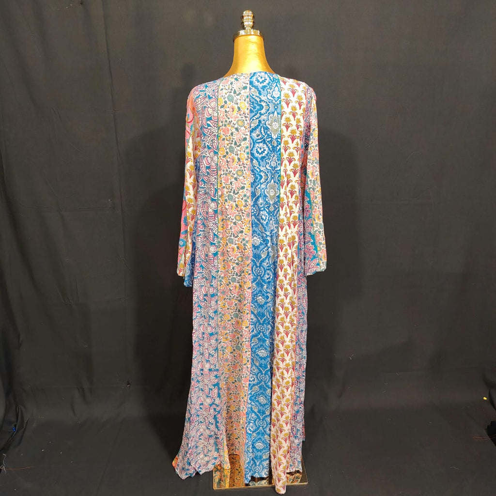 L/XL Malaysia Printed Cotton Dress 57" Long Jalabiya TN 268