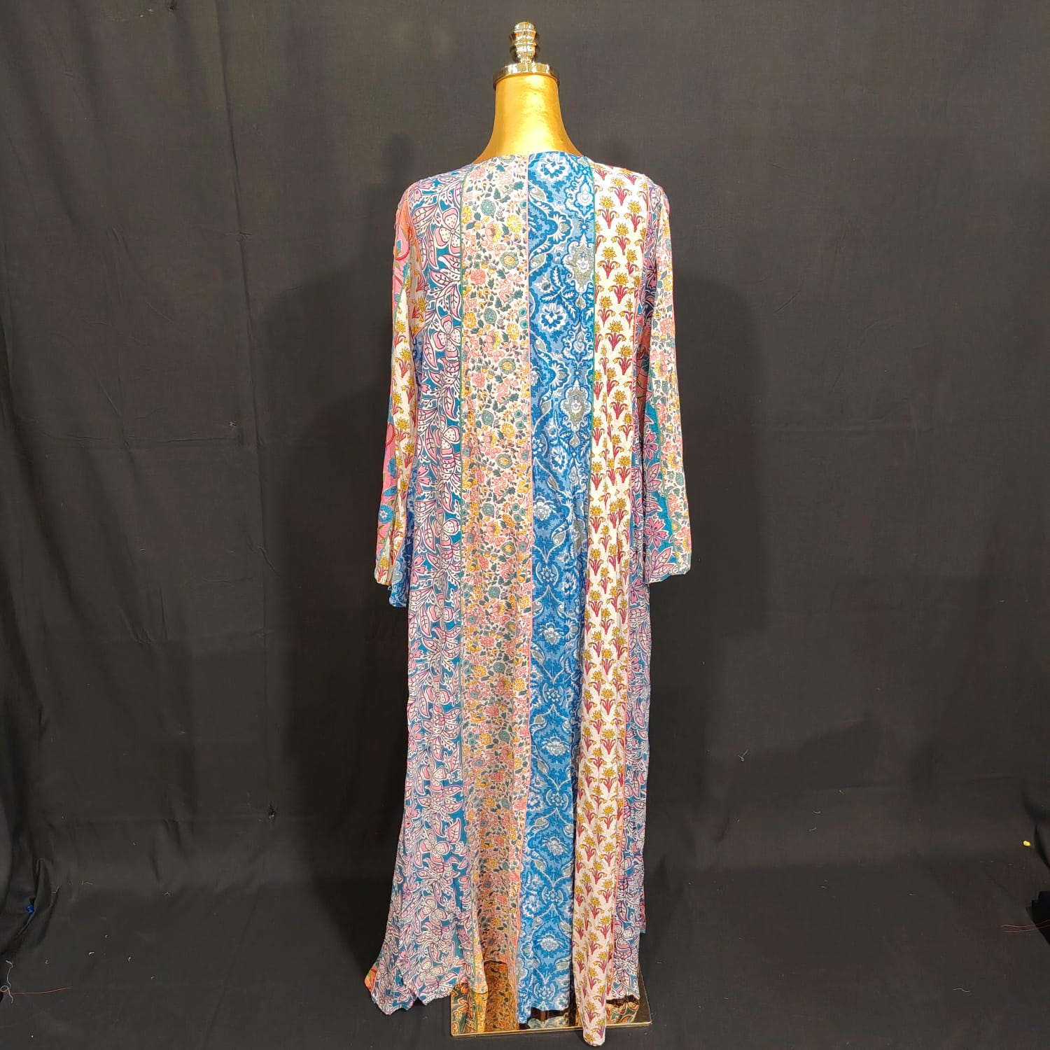 L/XL Malaysia Printed Cotton Dress 57" Long Jalabiya TN 268