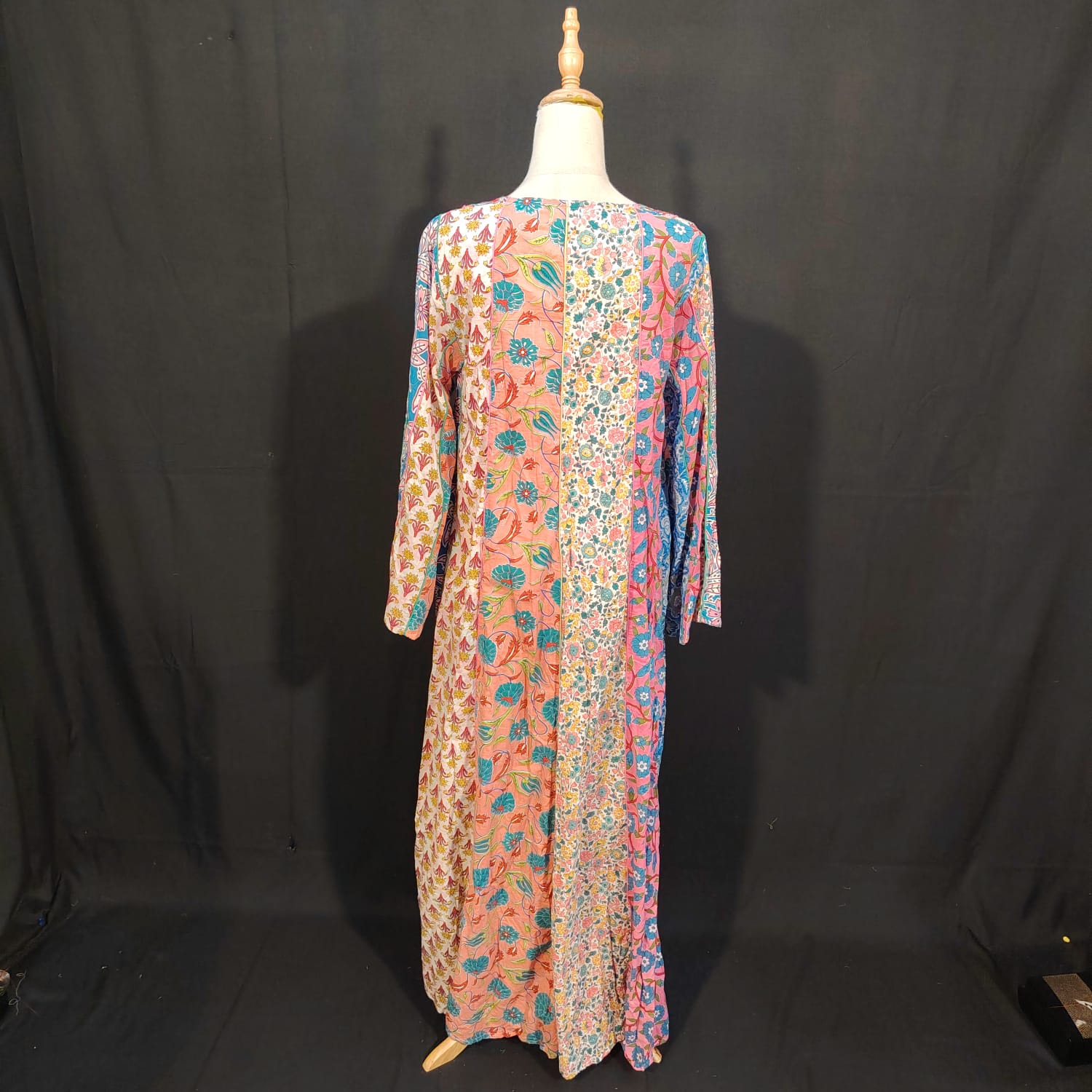 L/XL Malaysia Printed Cotton Dress 57" Long Jalabiya TN 272