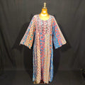 L/XL Malaysia Printed Cotton Dress 57" Long Jalabiya TN 273