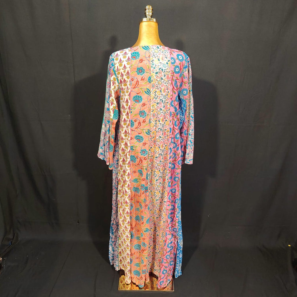 L/XL Malaysia Printed Cotton Dress 57" Long Jalabiya TN 273