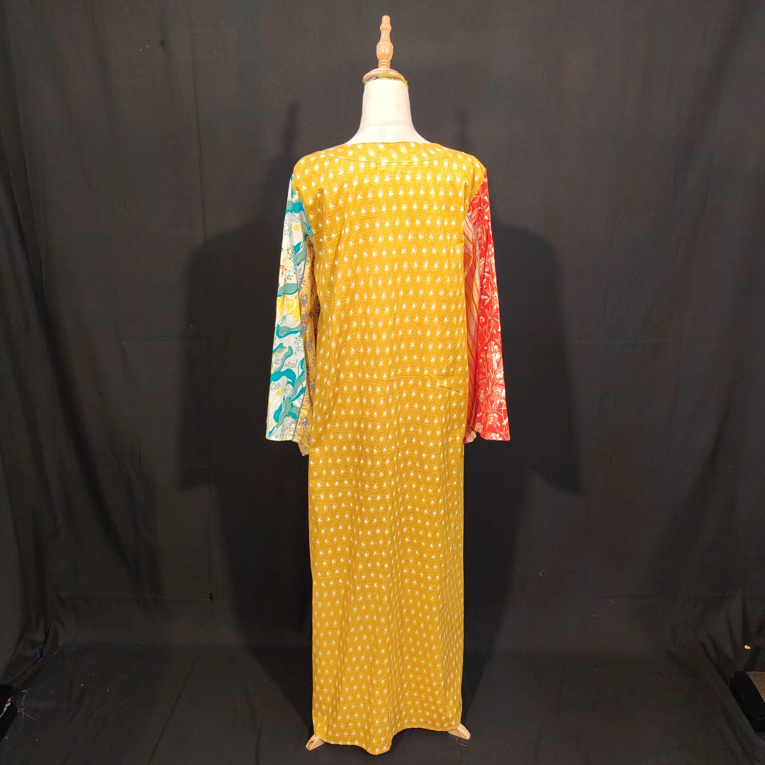 L/XL Malaysia Printed Cotton Dress 57" Long Jalabiya TN 274