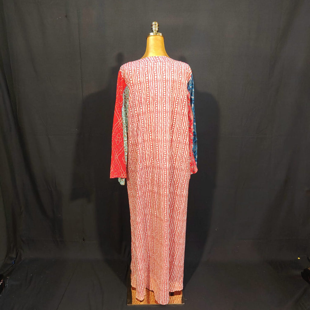 L/XL Malaysia Printed Cotton Dress 57" Long Jalabiya TN 275