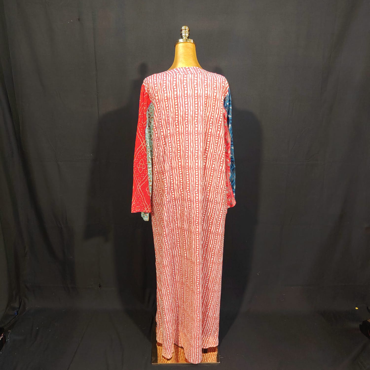 L/XL Malaysia Printed Cotton Dress 57" Long Jalabiya TN 275