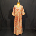L/XL Priam Printed Cotton Dress 57" Long Jalabiya TN 279