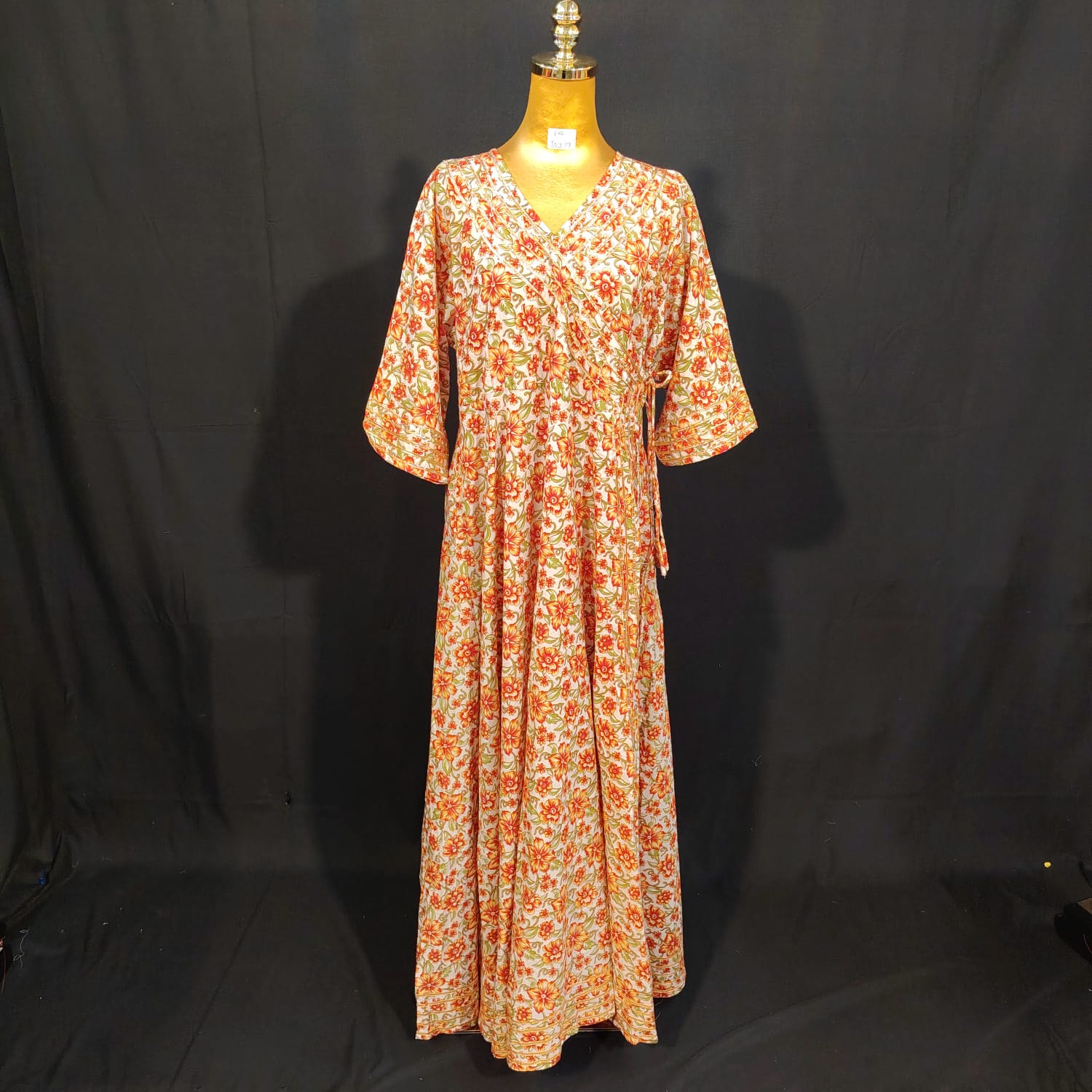 L/XL Priam Printed Cotton Dress 57" Long Jalabiya TN 279