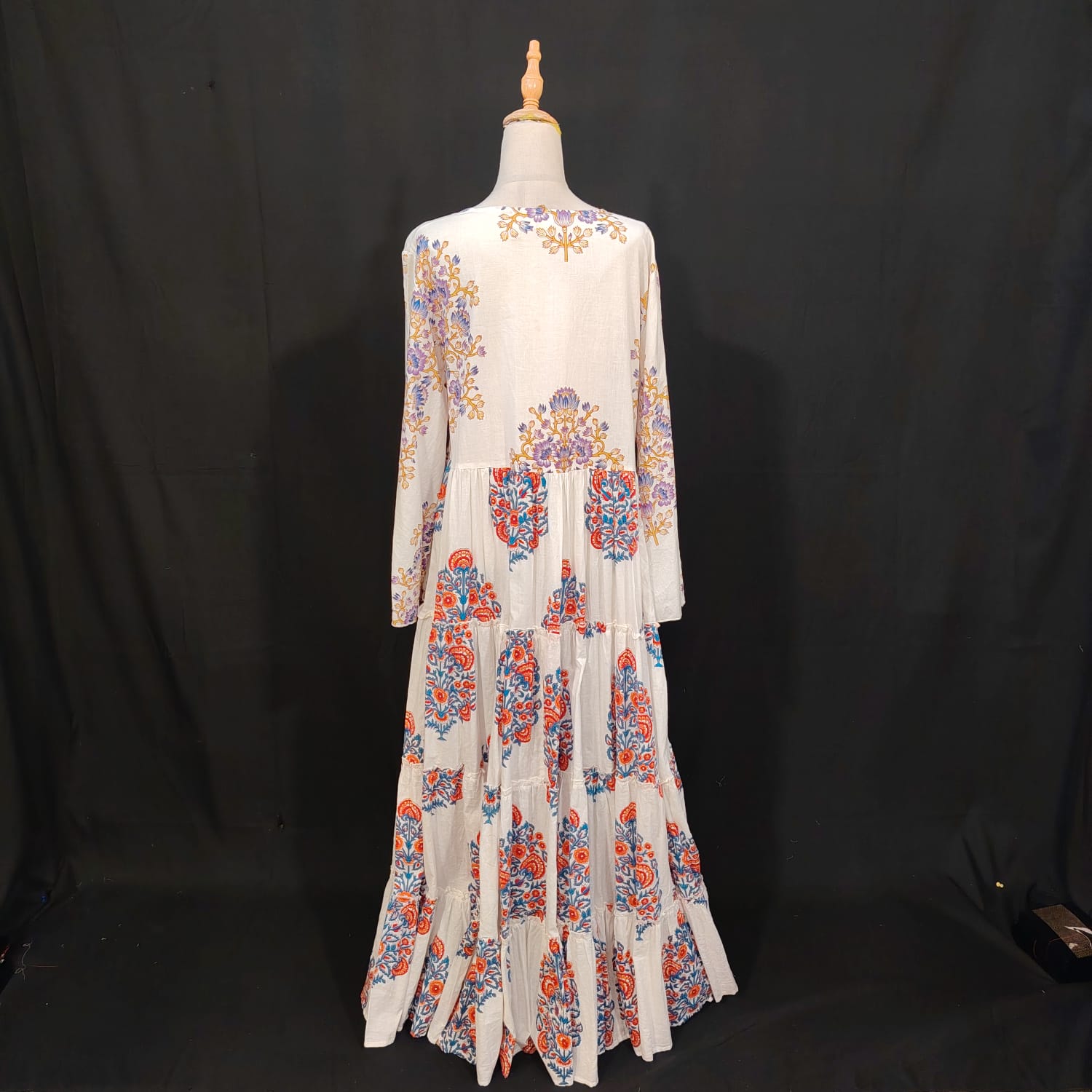 L/XL Cindrella Printed Cotton Dress 57" Long Jalabiya TN 282