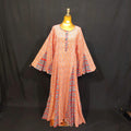 L/XL Special Printed Cotton Dress 57" Long Jalabiya TN 283
