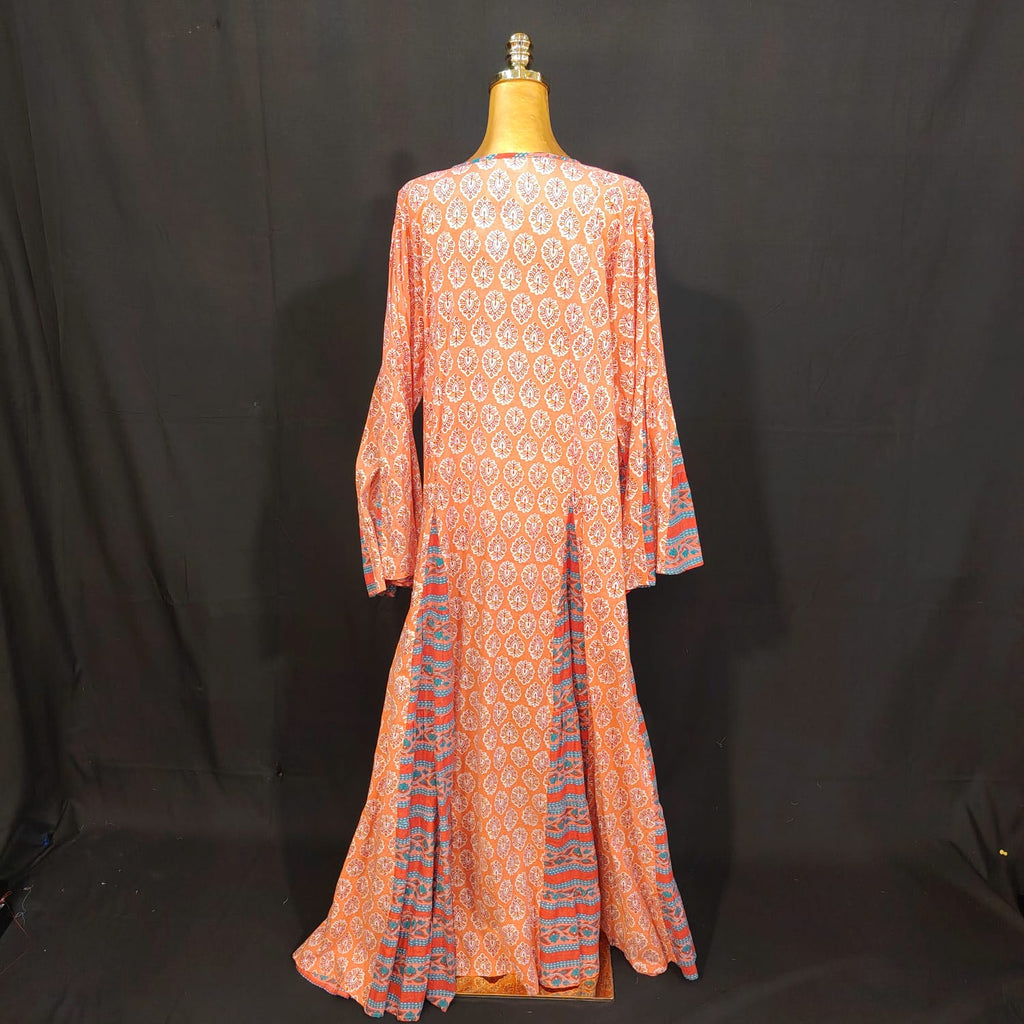 L/XL Special Printed Cotton Dress 57" Long Jalabiya TN 283
