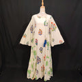 L/XL Cindrella Printed Cotton Dress 57" Long Jalabiya TN 284