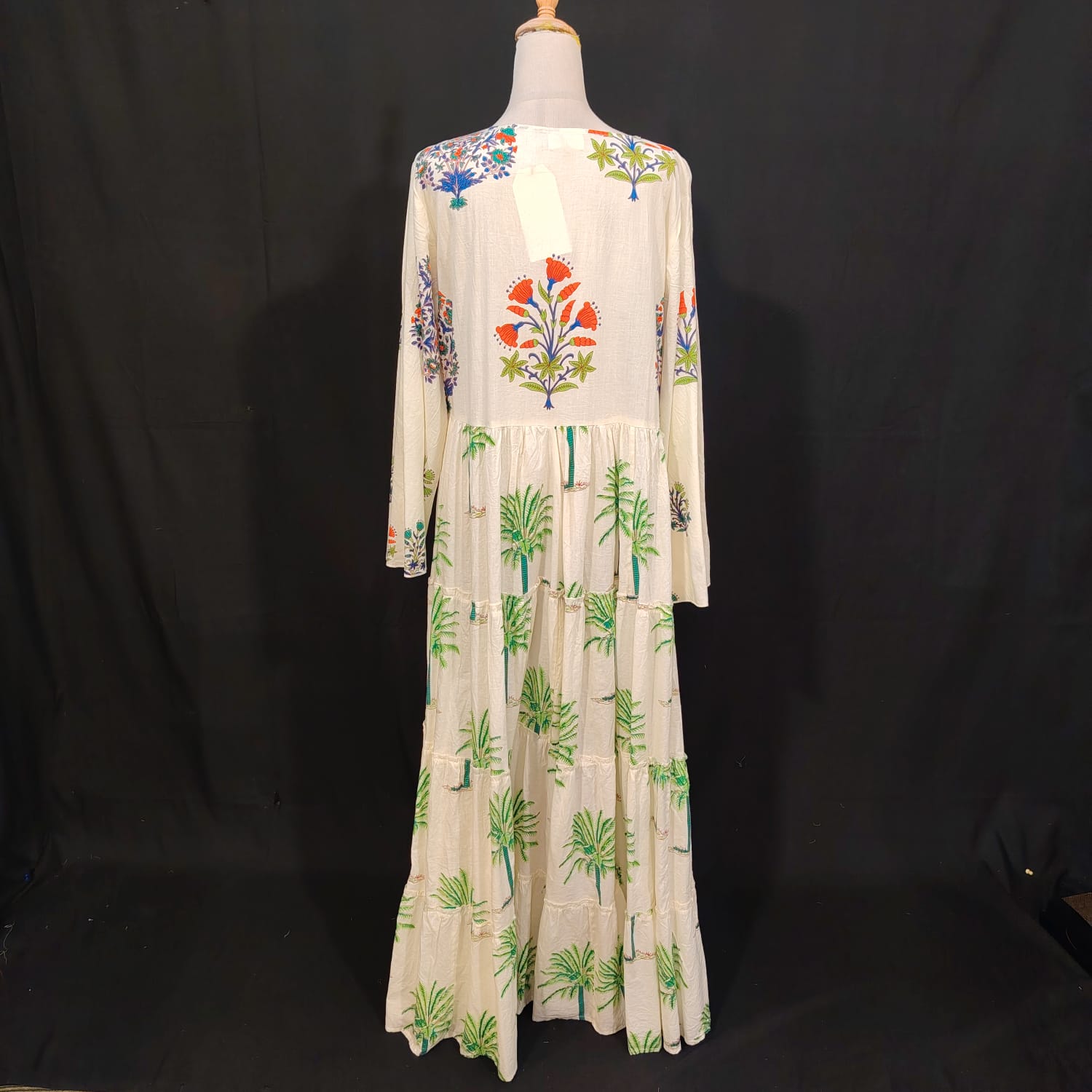 L/XL Cindrella Printed Cotton Dress 57" Long Jalabiya TN 284