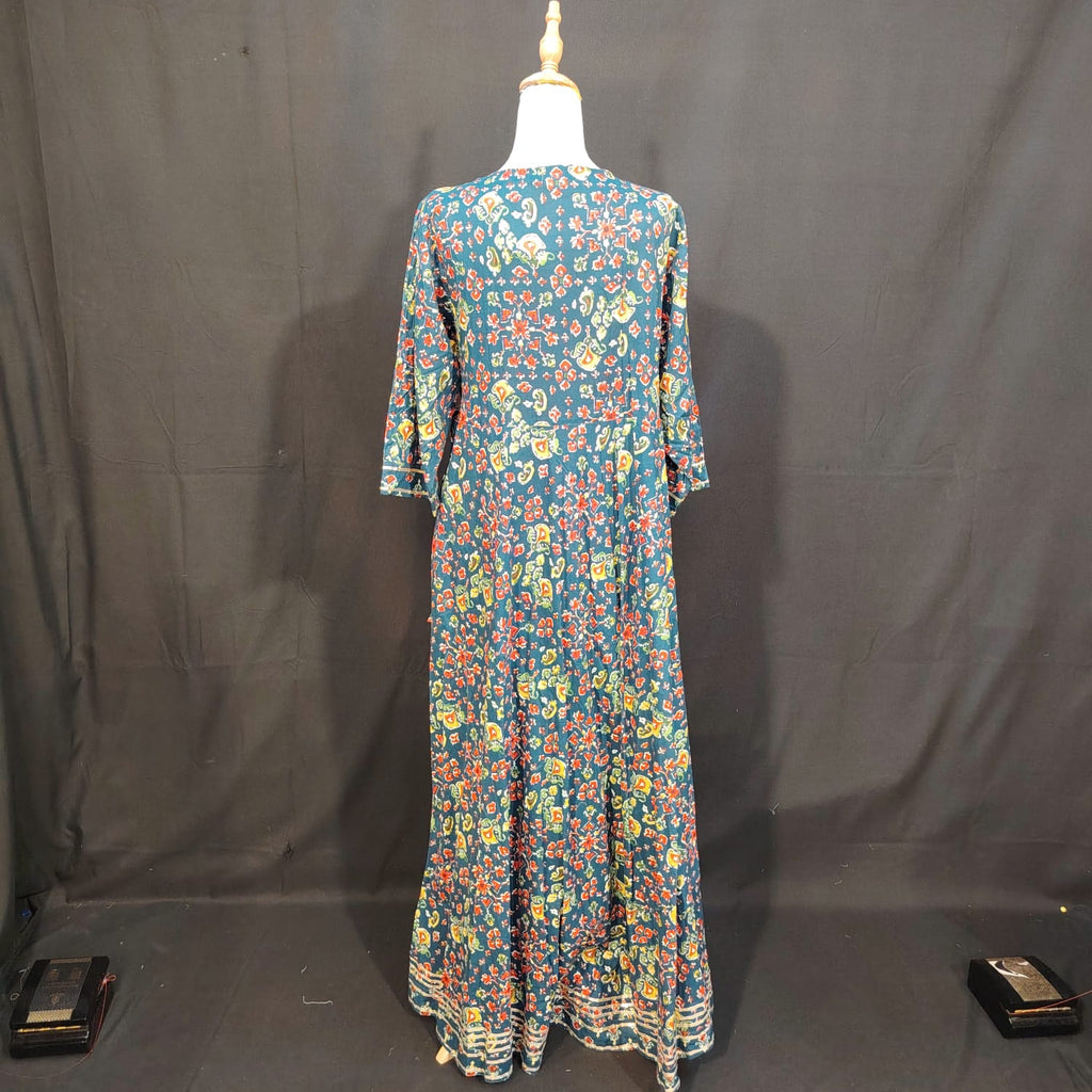 L/XL Priam Printed Cotton Dress 57" Long Jalabiya TN 285