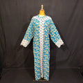L/XL Aafreen Printed Cotton Dress 57" Long Jalabiya TN 287