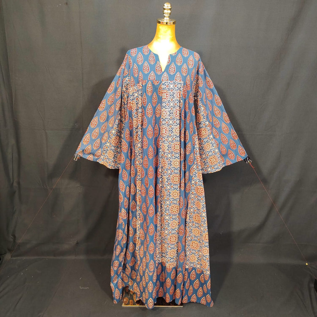 L/XL Special Printed Cotton Dress 57" Long Jalabiya TN 288