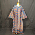 L/XL Special Printed Cotton Dress 57" Long Jalabiya TN 288