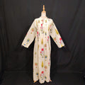 L/XL Afra Printed Cotton Dress 57" Long Jalabiya TN 290