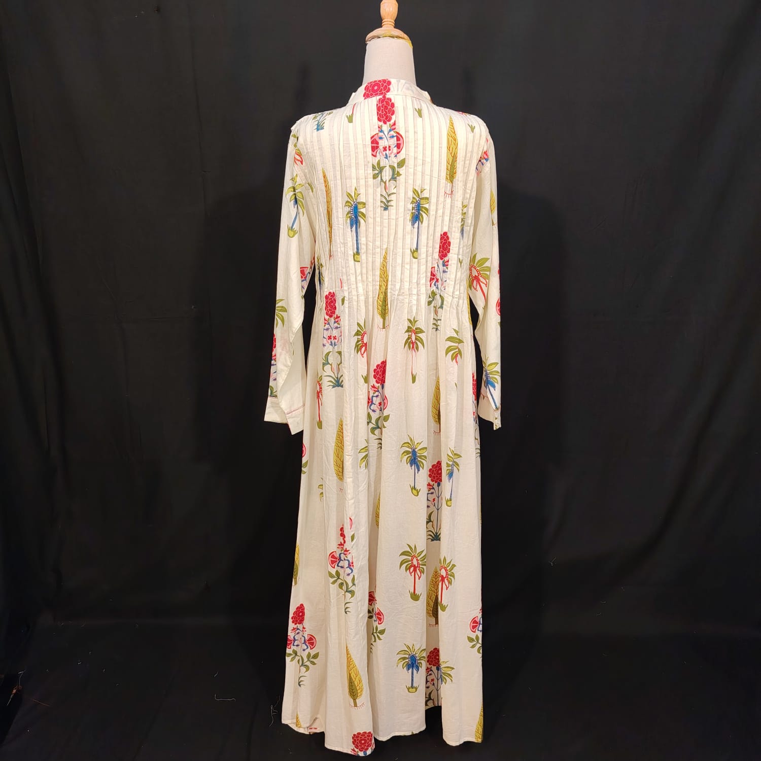 L/XL Afra Printed Cotton Dress 57" Long Jalabiya TN 290