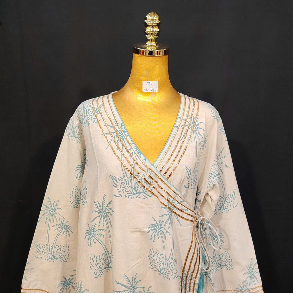 L/XL Priam Printed Cotton Dress 57" Long Jalabiya TN 293
