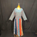 L/XL Special Printed Cotton Dress 57" Long Jalabiya TN 299