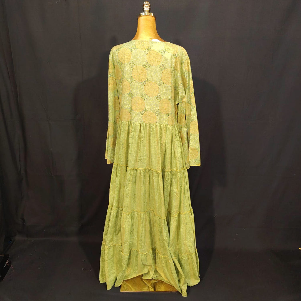 L/XL Cindrella Printed Cotton Dress 57" Long Jalabiya TN 303