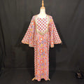 L/XL Special Printed Cotton Dress 57" Long Jalabiya TN 304