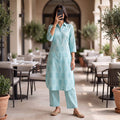 Premium Stitched Linen Co-ord Suit  2969