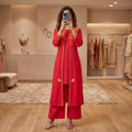 Premium Stitched Cotton Embroidery & Hand Work 3 PCS Suit  2722