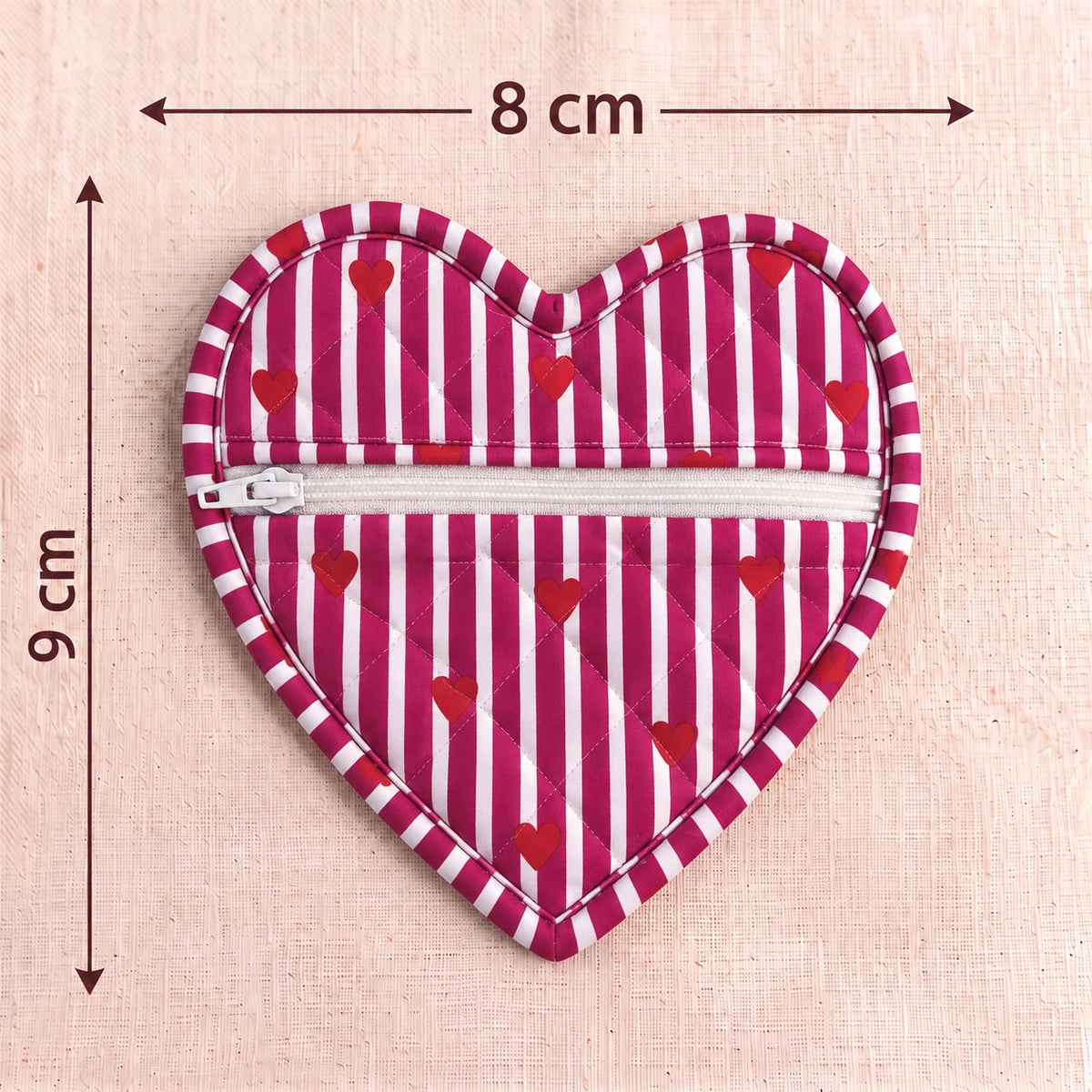 BG 11 Signature Heart Quilted Pouch