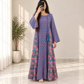 S-M Cinderella Cotton Printed Cotton Dress 57" Long Jalabiya