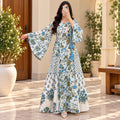 L/XL Cindrella Printed Cotton Long Dress Jalabiya – 57