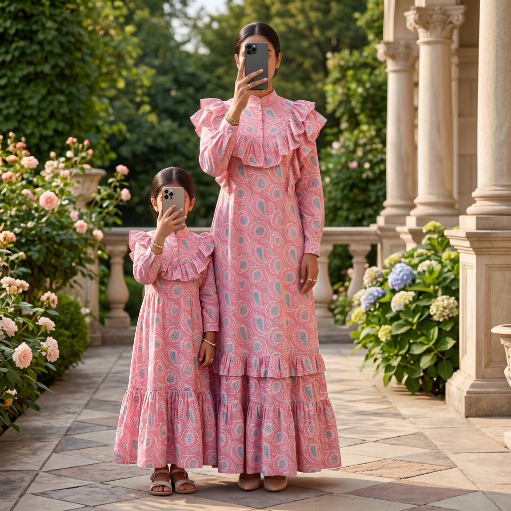 Dayna 100% Premium Indian Cotton Jalabiya – Women’s Long Dress.