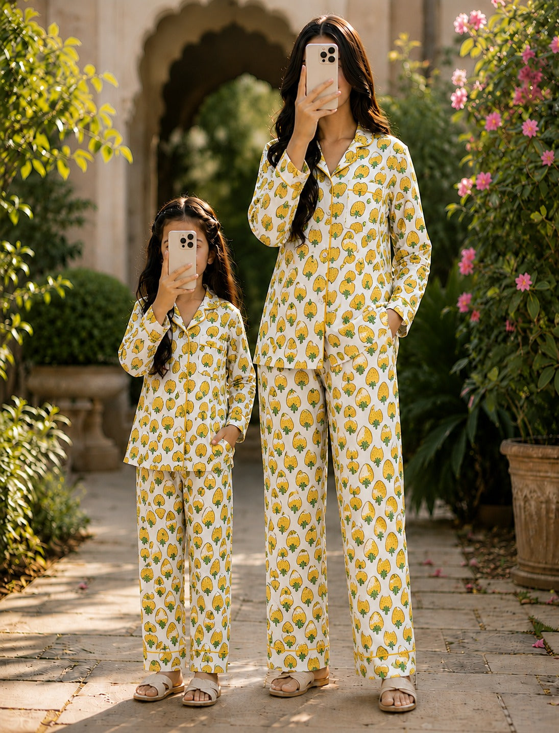 Cotton Long Sleeves Pajama Set 100% Premium Indian Cotton