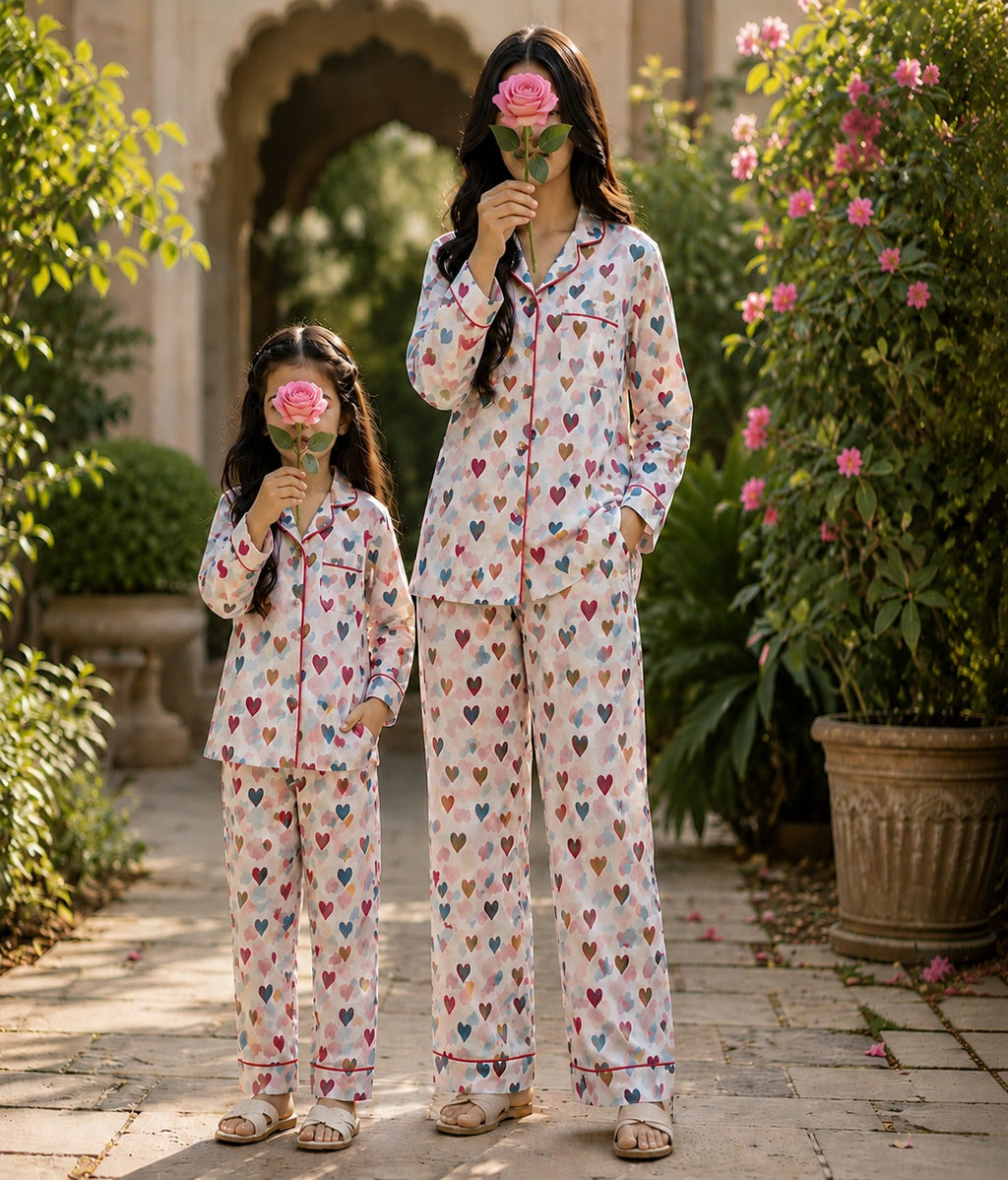 Cotton Long Sleeves Pajama Set 100% Premium Indian Cotton