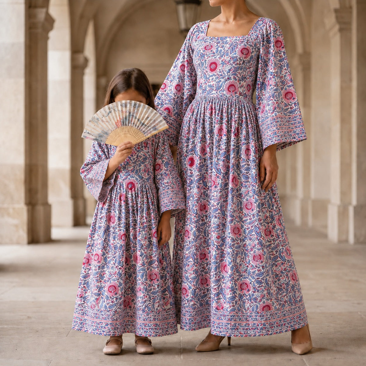 Elzina 100% Premium Indian Cotton Jalabiya – Women’s Long Dress.