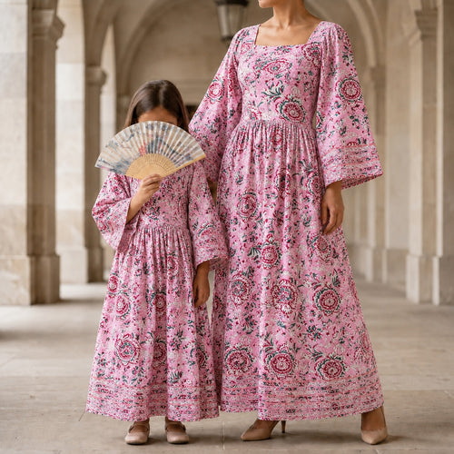 Elzina 100% Premium Indian Cotton Jalabiya – Women’s Long Dress.