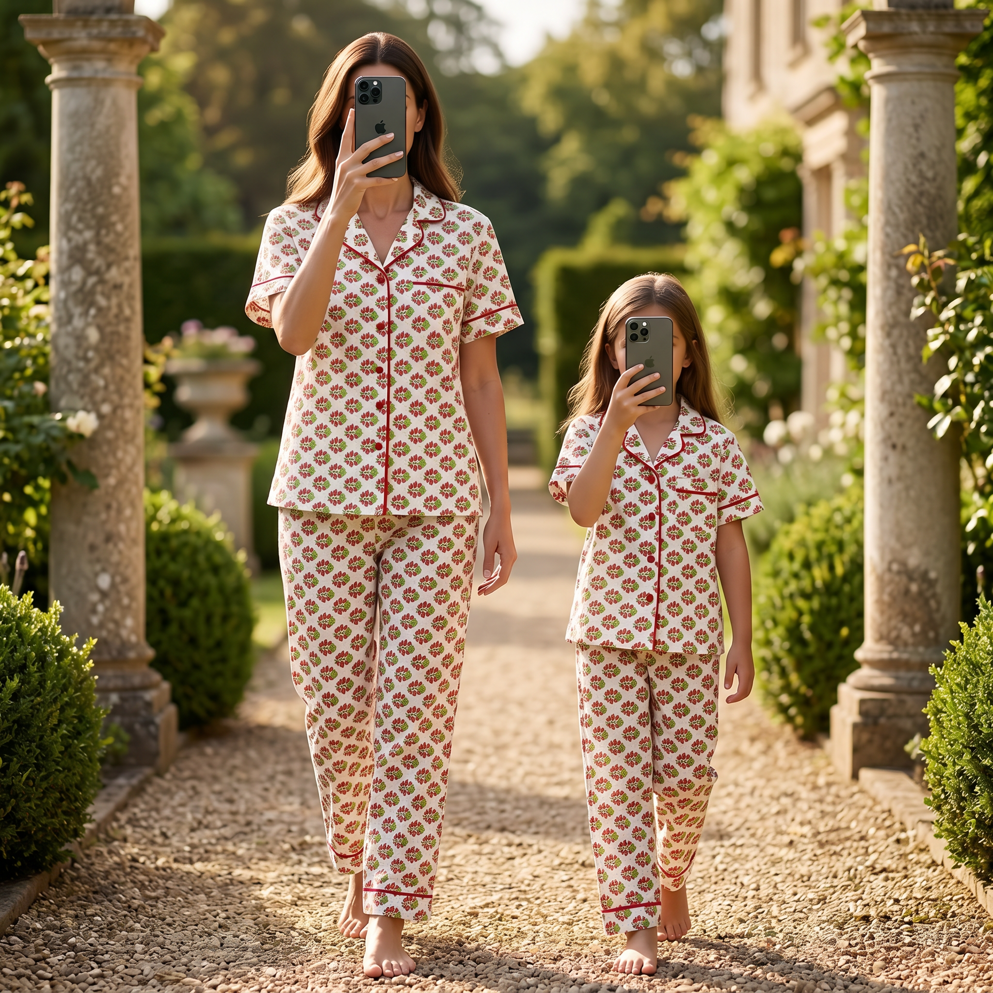 Cotton Short Sleeves Pajama Set 2 Pcs Set
