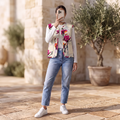 Premium Hand Printed Cotton Sleeveless Short Jacket for Women