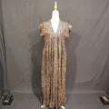 S/M Amani Printed Cotton Dress 57" Long Jalabiya