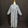 S/M Alfia Printed Cotton Dress 57" Long Jalabiya