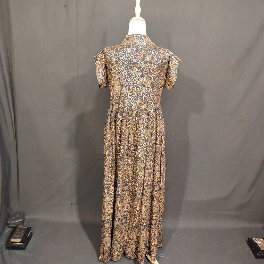 S/M Amani Printed Cotton Dress 57" Long Jalabiya