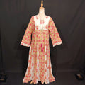 S/M Anaya Printed Cotton Dress 57" Long Jalabiya