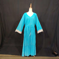 L-XL Ari Cotton Printed Dress 57" Long Jalabiya