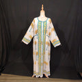 2XL-3XL Bhopali Printed Cotton Dress 57" Long Jalabiya
