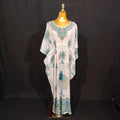 Free size Farasah Printed Cotton Dress 57" Long Jalabiya