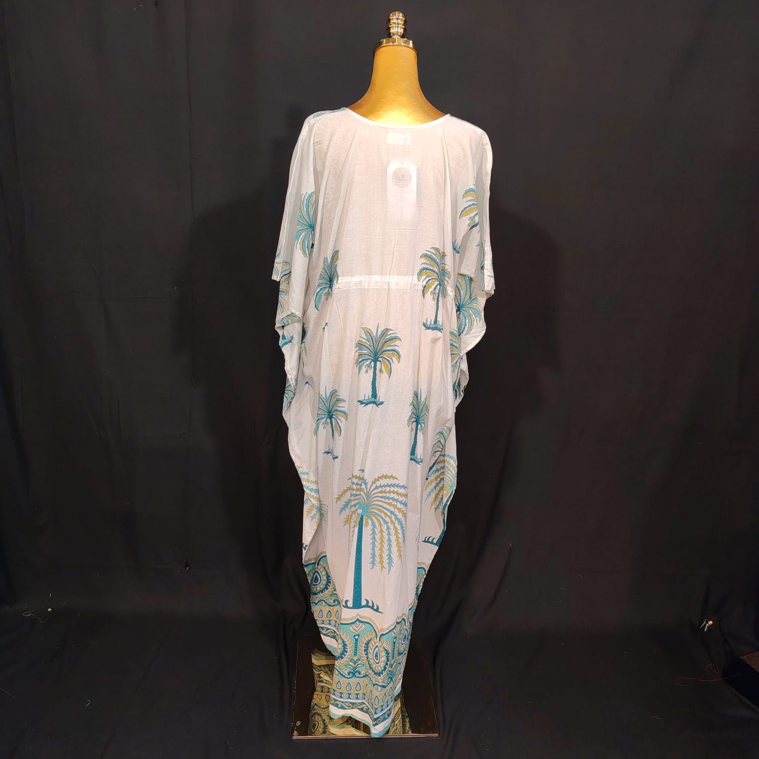 Free size Farasah Printed Cotton Dress 57" Long Jalabiya