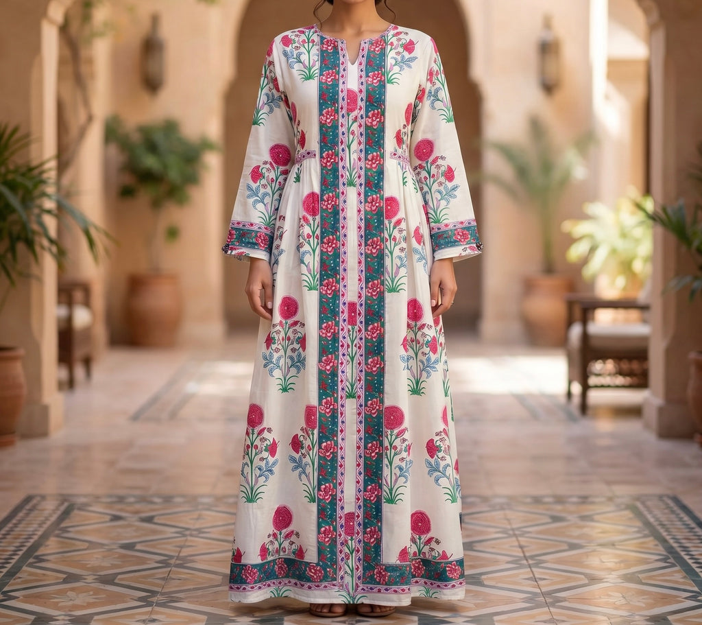 Bhopali Cotton Dress Jalabiya