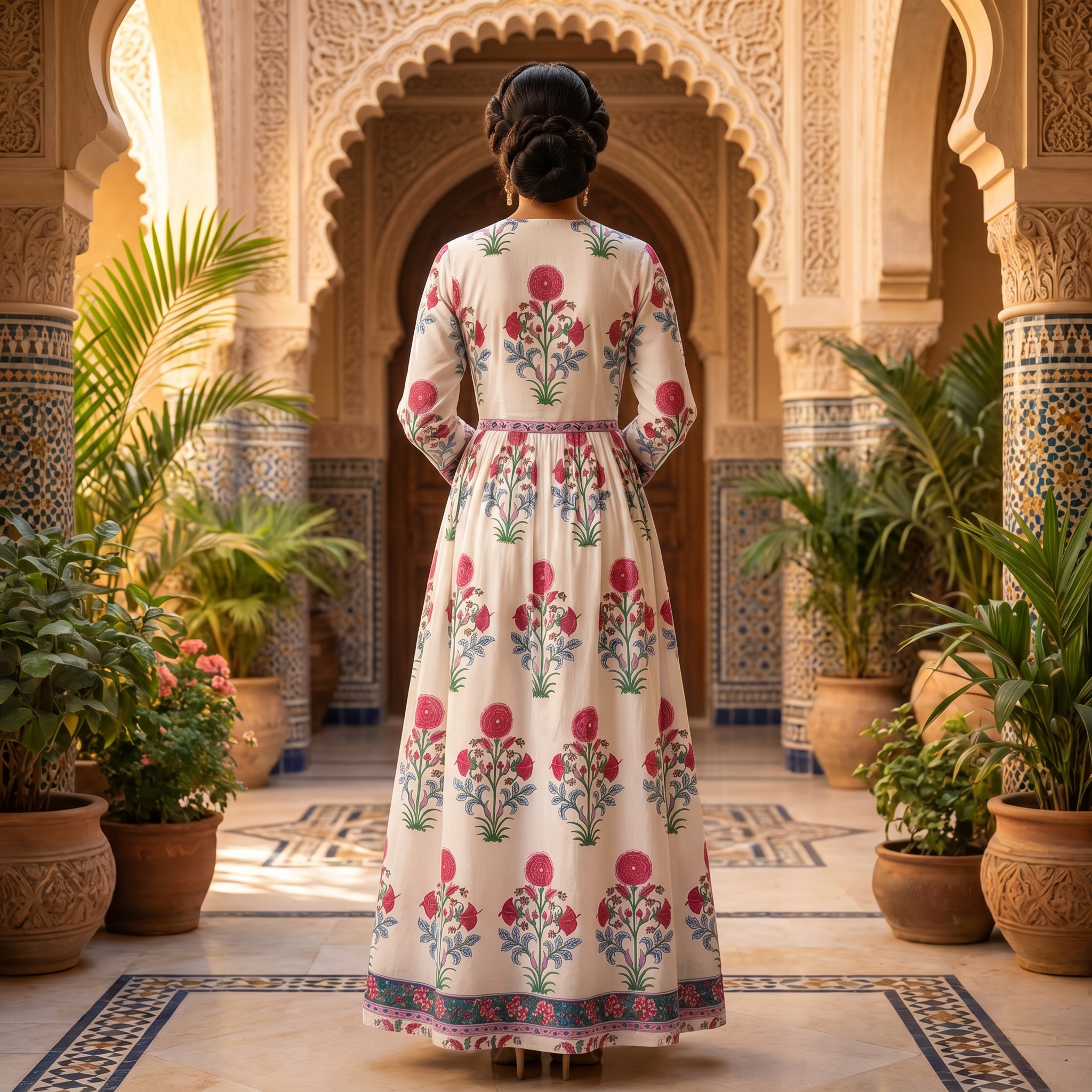 Bhopali Cotton Dress Jalabiya
