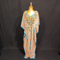 Free size Farasah Printed Cotton Dress 57" Long Jalabiya