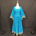 S/M Elzina Printed Cotton Dress 57" Long Jalabiya